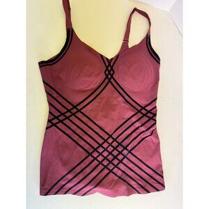 Honeylove Silhouette Cami Fig Size M Shapewear Tank Wireless Bra Compression